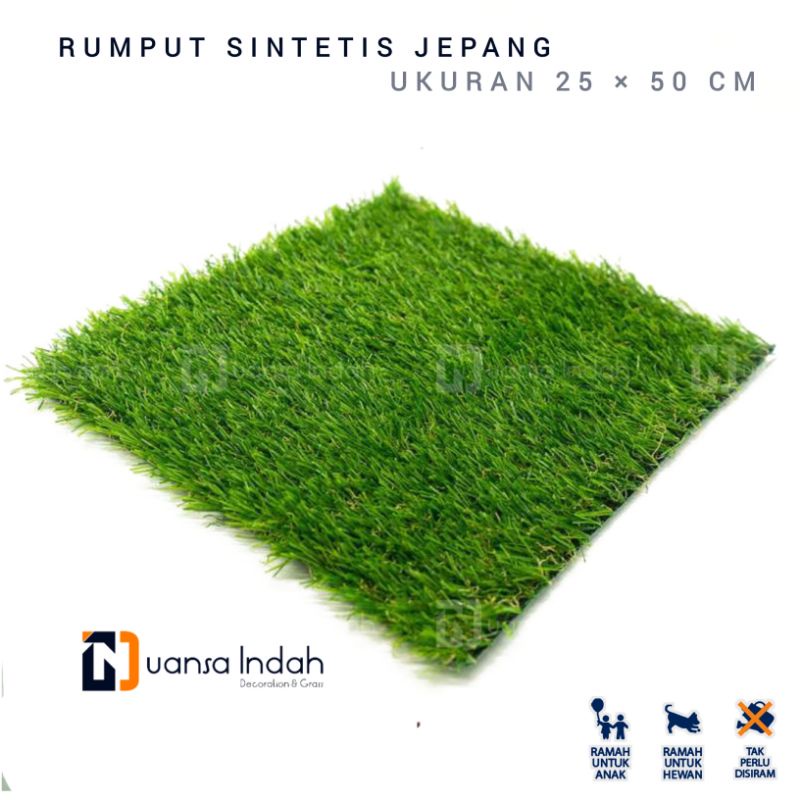 RUMPUT SINTETIS JEPANG UKURAN 25x50 CM