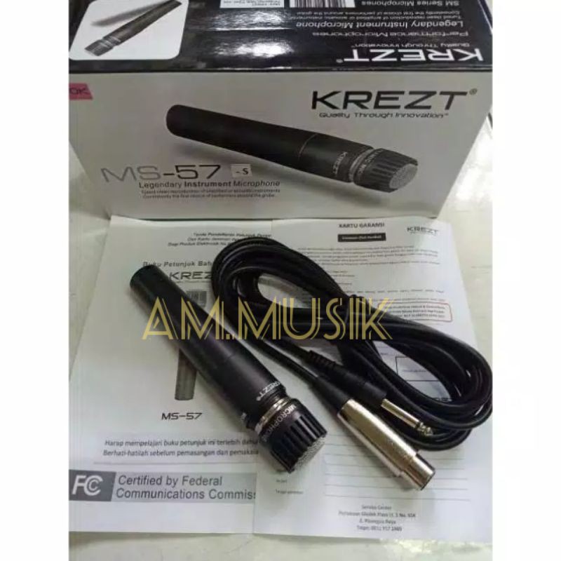 MICROPHONE INSTRUMENT KREZT MS 57 MIC INSTRUMENT ORIGINAL MS57