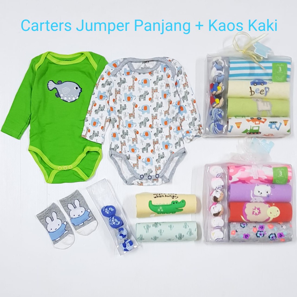 Jumper Lengan Panjang + Kaos Kaki 3 Pasang