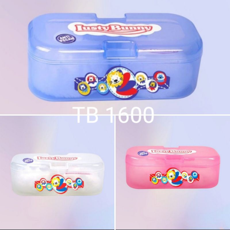 Tempat bedak bayi double Lusty Bunny Anti Pecah