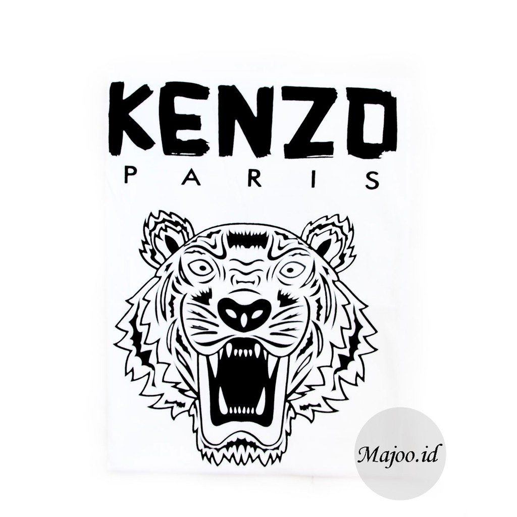Tumblr Tee / T-shirt / Kaos Wanita Lengan Pendek " Kenzo Paris " Putih / White