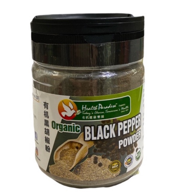 

Health Paradise Organic Black Pepper Powder / Lada Hitam Organik 80g