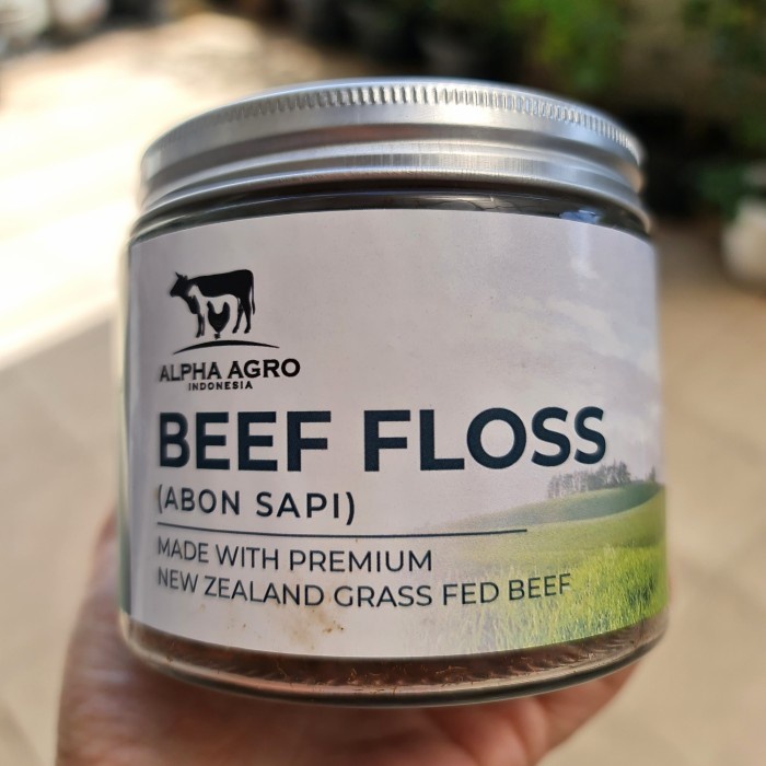 

ABON- ABON SAPI MERK ALPHA AGRO INDONESIA (100GR) -MAKANAN-KERING.