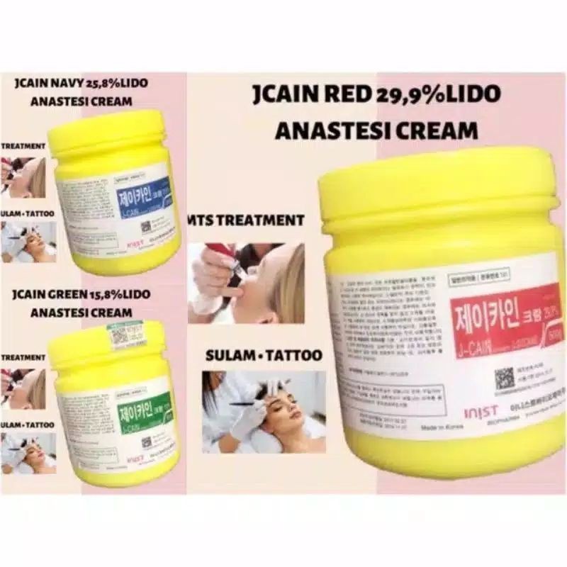 ANASTESI CREAM JCAIN. ANASTESI 1BOTOL FULL UNTUK SULAM