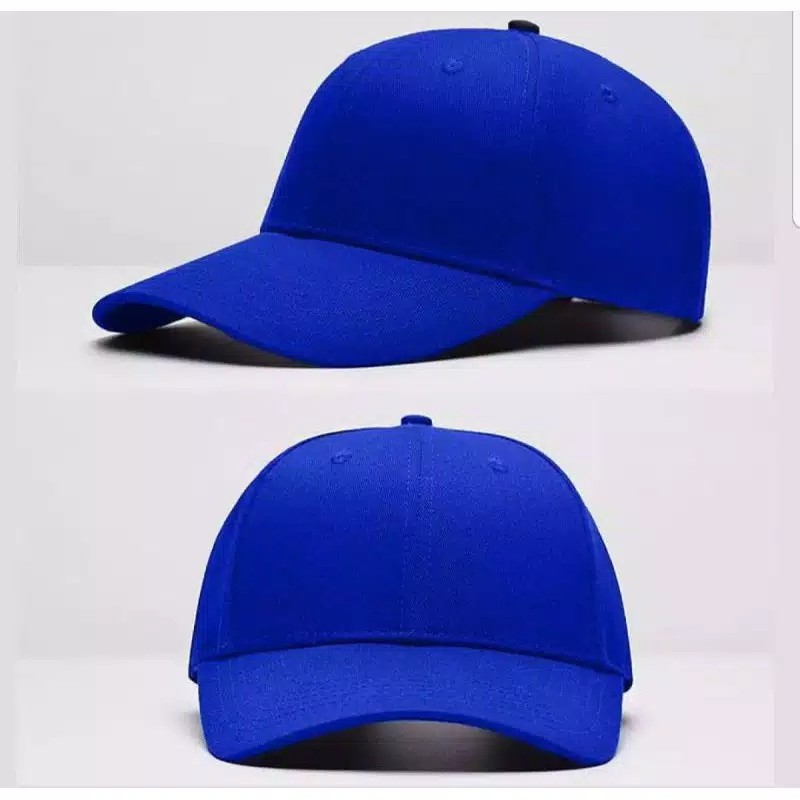 Topi Baseball Polos Distro Pria Cowok Wanita Bahan Rafel Pengait Cakop