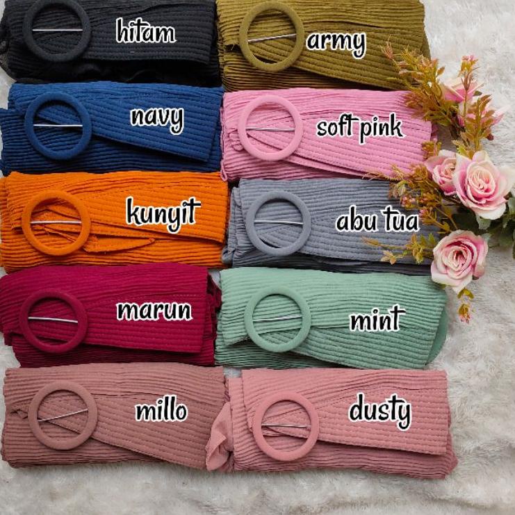 BERGO PED REMPEL PLISKET GESPER  BULAT MH / JILBAB INSTAN / PLISKET INSTAN / KERUDUNG PLISKET / JILB