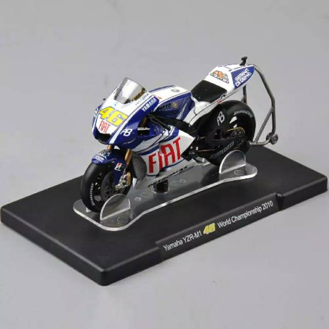diecast motogp leo models yamaha yzr m1 2010 rossi