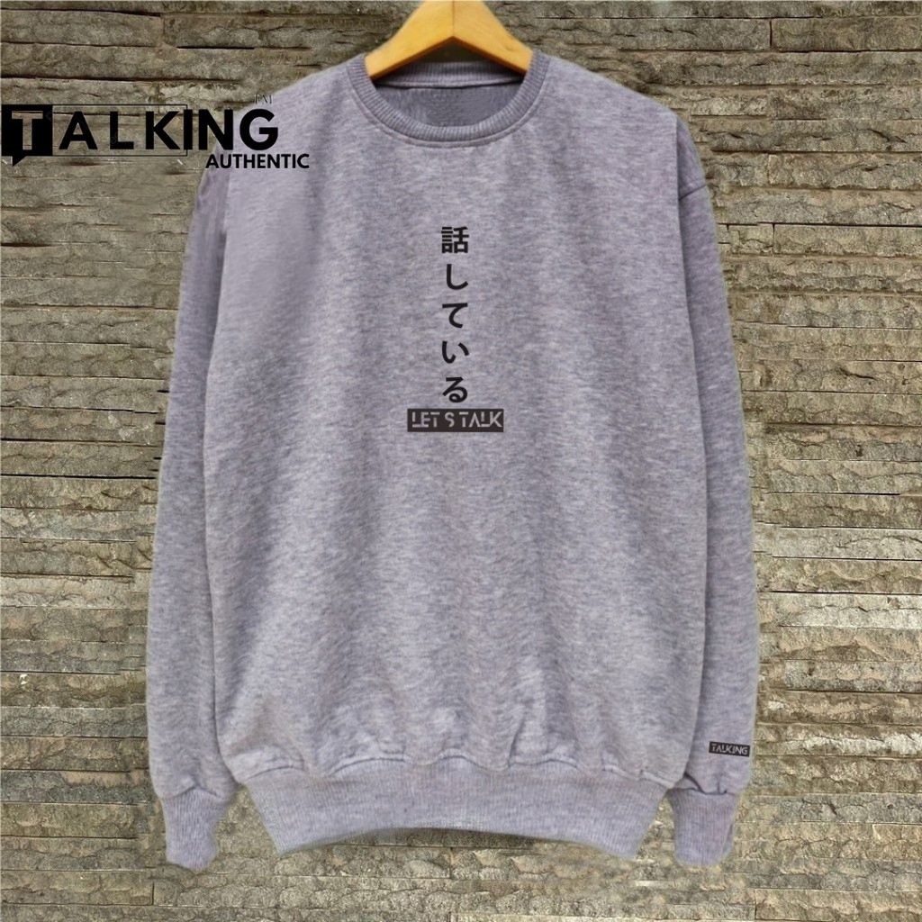 Sweater Crewneck Pria Switer Sablon Japan Original Distro Sweter Korean Style Suiter Oversize