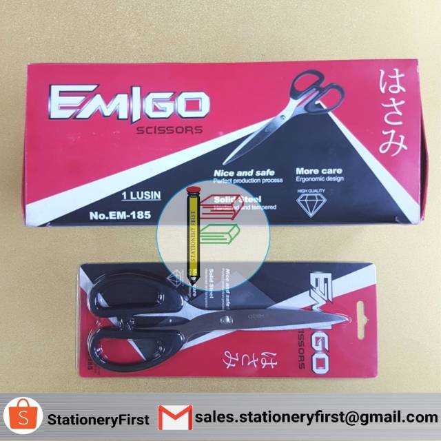 Gunting Besar Kertas Murah Emigo / M2000 Tajam Murah 20.5 cm