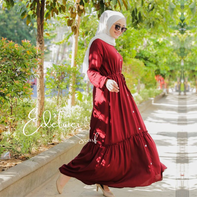 Fatimah Dress - Dress Katun - Gamis Wanita Muslimah - Gamis Syari