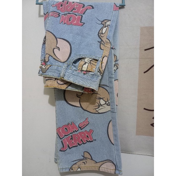 Celana Jeans Vintage Tom & Jerry by Lolica