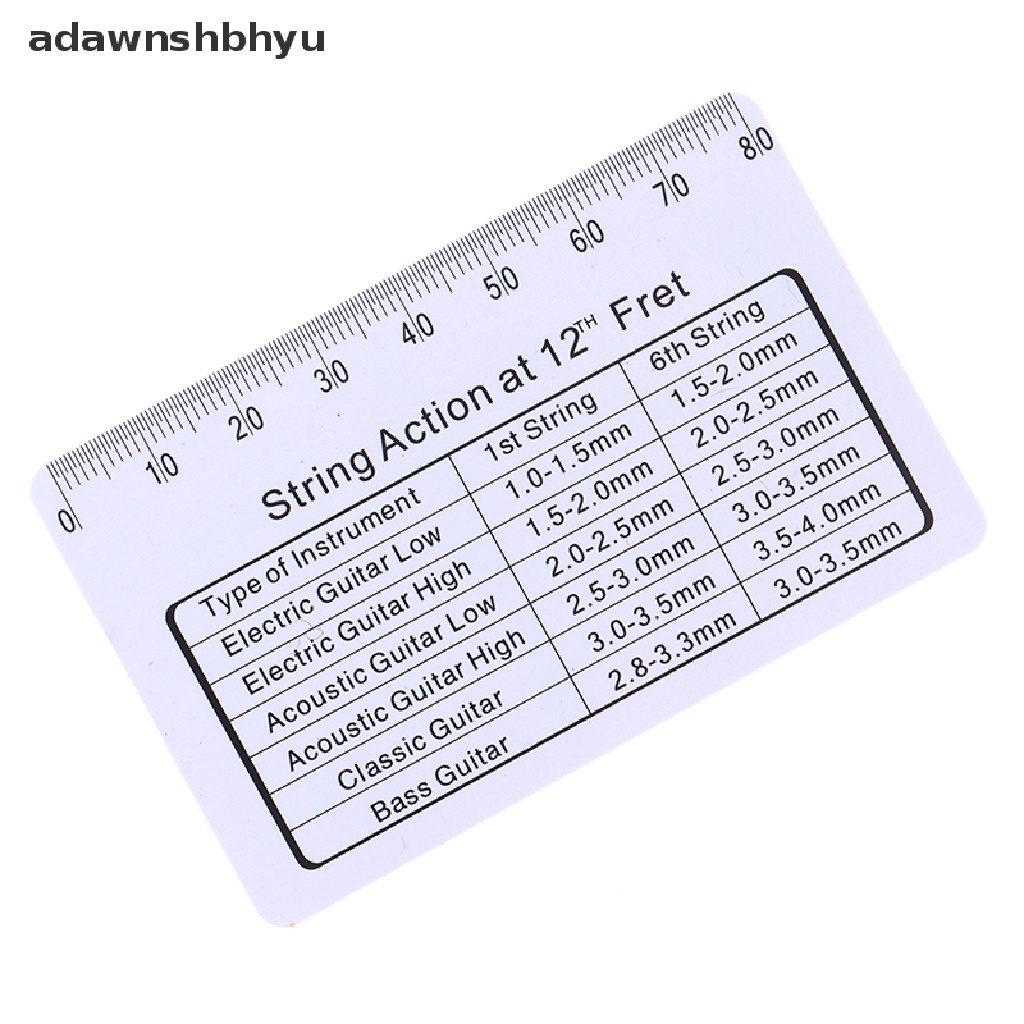 Adawnshbhyu Aksesoris Gitar Gauge Ruler Alat Gitar Elektrik Untuk Instrumen Senar