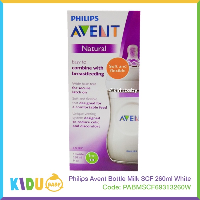 Philips Avent Bottle Milk SCF693/13 260ml White Botol Susu Bayi dan Anak Kidu Baby