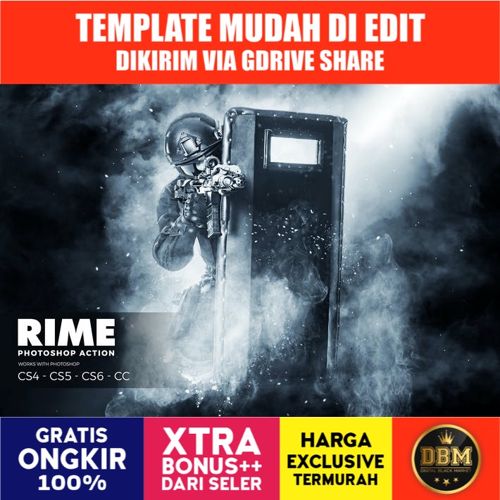 Rime - Photoshop Action