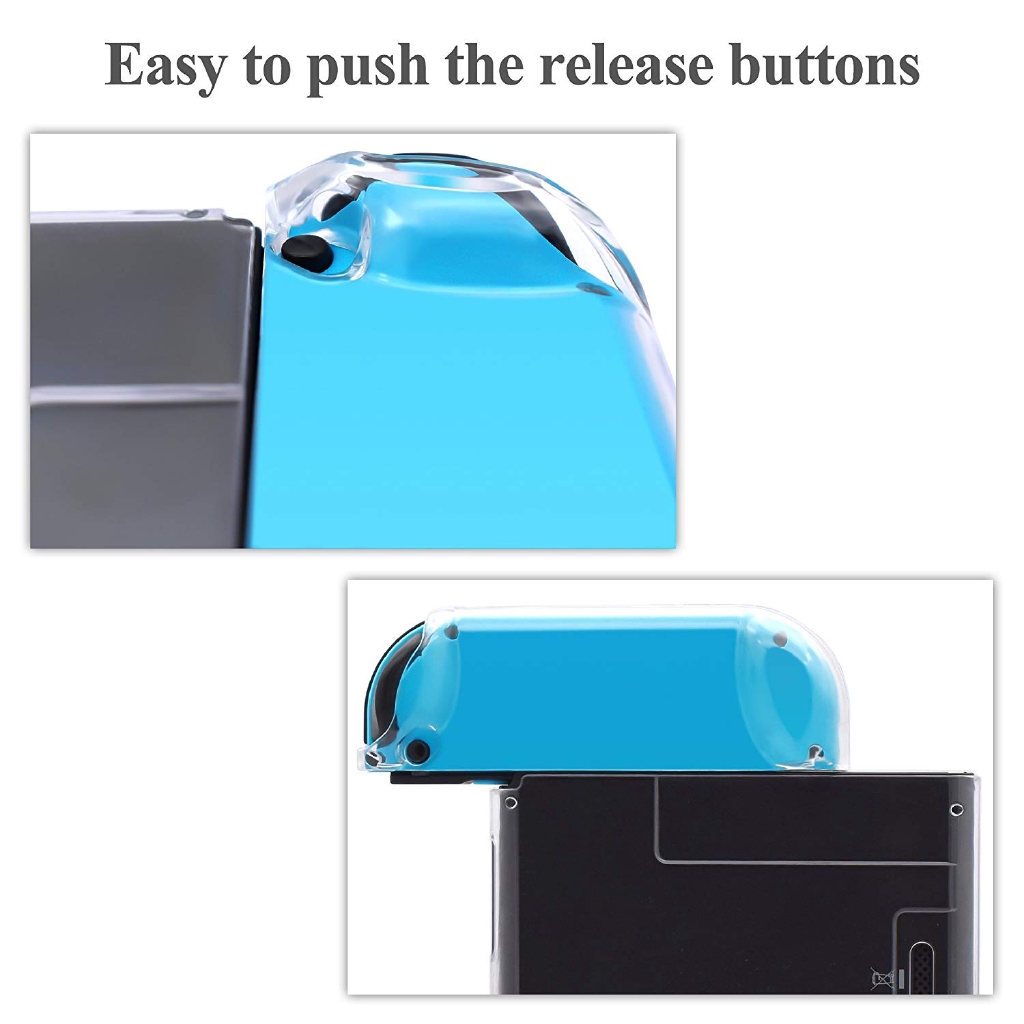Hot Sale/Nintendo Switch Pelindung Aksesoris Hard Case+Tempered Glass Screen Protector+Thumb Grips Caps
