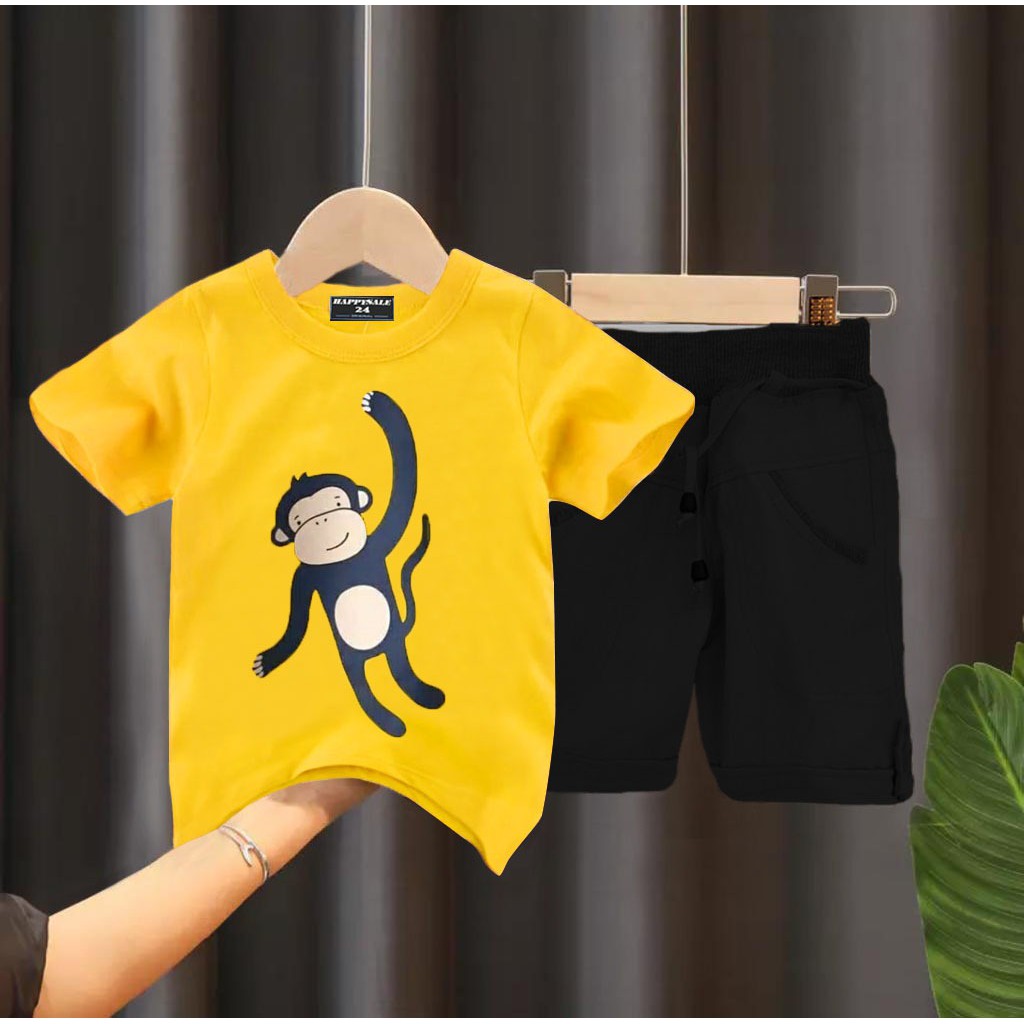 SETELAN BAJU ANAK CROSS KIDS 1-5 TAHUN BAJU ANAK KOAS ANAK TERBARU CELANA PENDEK ANAK TERBARU