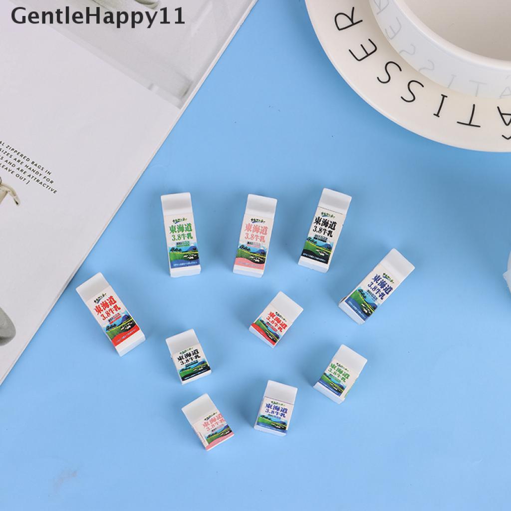 Gentlehappy 5pcs / set Mainan Miniatur Botol Susu + Gelas Karton Skala 1: 12 Untuk Aksesoris Rumah Boneka