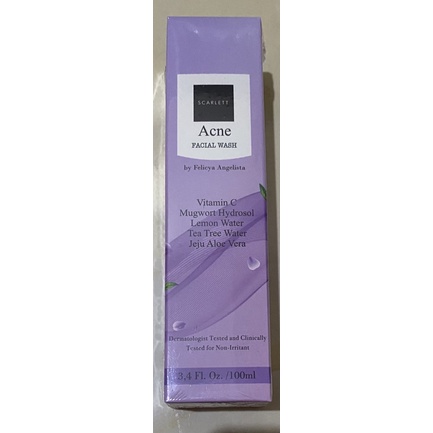 [ESTI KOMESTIK] SCARLETT SCARLET FACIAL WASH ACNE ORIGINAL FACE WASH SABUN CUCI MUKA (ACNE)