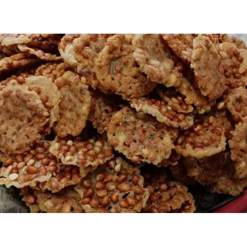 

Rempeyek full kacang asli 250 gr original Pringsurat Tmg