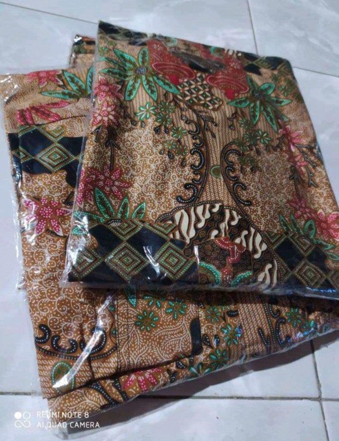 Maura Couple Baju Batik Couple Keluarga Modern Sania Ruffle Ori Ndoro Jowi Dnt Motif Toples