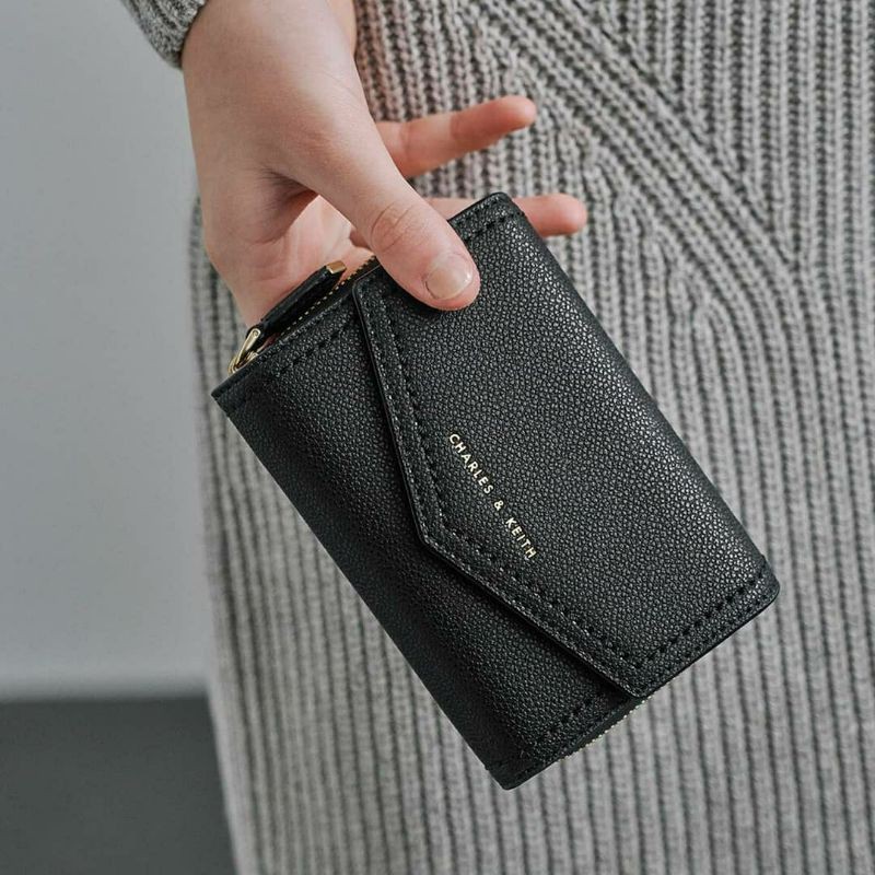 CK  Envelope Short Wallet / CK Small Envelope Wallet / / CK Stitch Trim Envelope Wallet