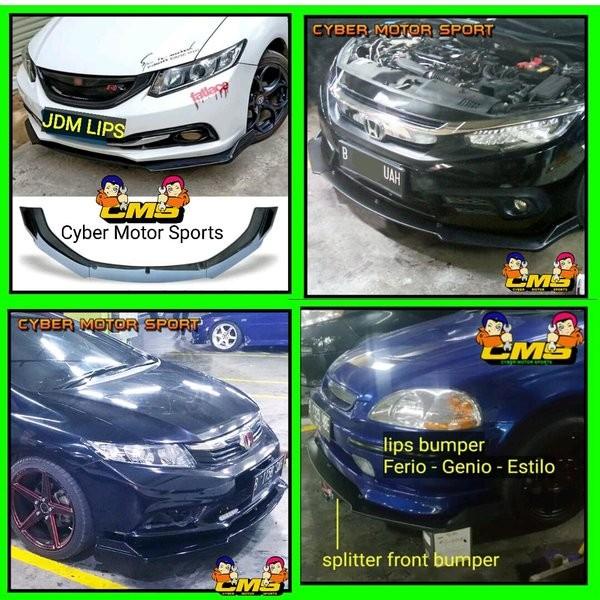 Lips bumper depan yaris TRD. lips bumper universal. front lips bumper