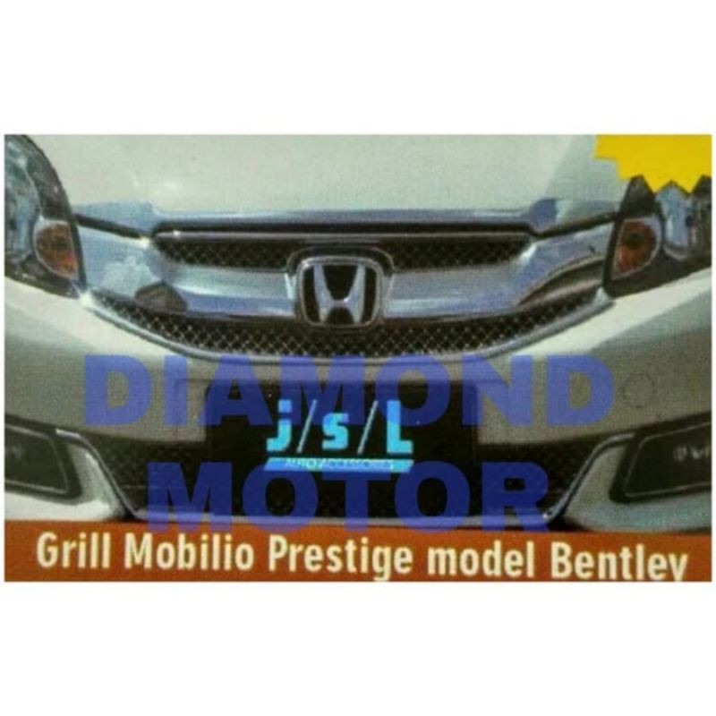 Honda Mobilio Ring Lis List Garnis Cover Chrome Grill Depan Bentley