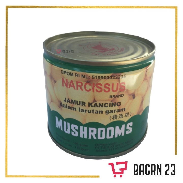 Narcissus Mushrooms ( 198 gr ) / Jamur Kancing / Bacan 23 - Bacan23