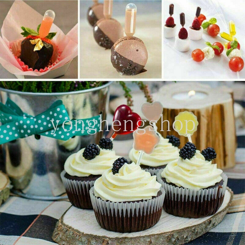 50 Pcs Pipet Mini Ukuran 4ml Untuk Kue Cupcake Es Krim Dan Saus