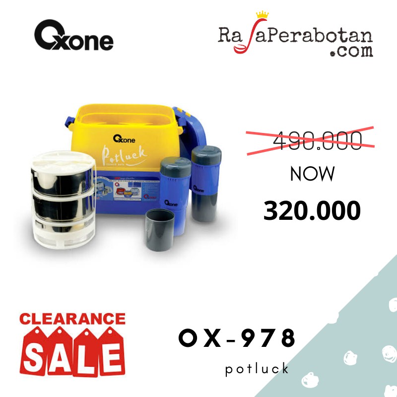 Oxone OX978 Wadah Menyimpan Makanan Dan Minuman Original