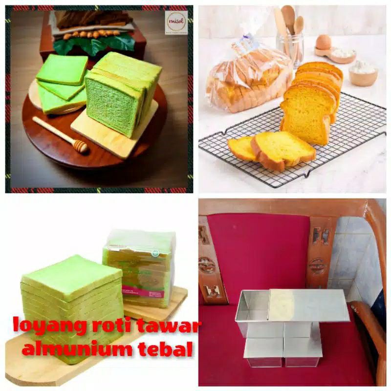Loyang Roti Tawar Tutup Ukuran 15x11x11cm