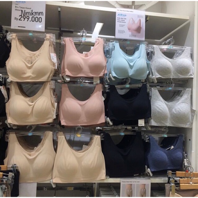 ( Original ) UNIQLO Bra tanpa kawat .. Uniqlo AIRISM bra .. super