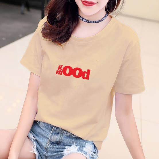 YOURSTYLE1119 - KAOS GOOD MOOD BAJU KAOS WANITA DISTRO UNISEX OVERSIZE JUMBO KEKINIAN TERLARIS