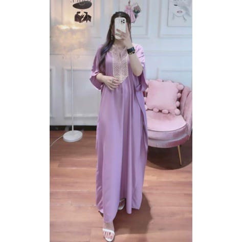 GAMIS KAFTAN TERBARU GAMIS RAYON TERLARIS GAMIS KAFTAN DRESS ARABIAN RENDA BELINDA KEKINIANGamis Kaftan Renda Arabian Jumbo Gamis Arabian kaftan