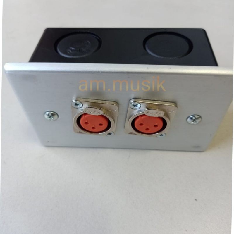 PANEL BOX MIC TANAM TEMBOK 2 CHANNEL