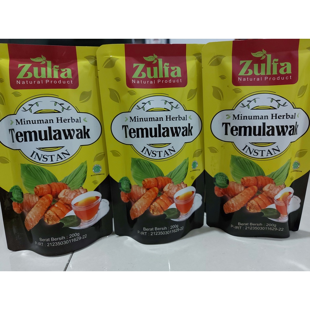 

Temulawak Bubuk Minuman Herbal Alami Zulfa Instant 100% Organik