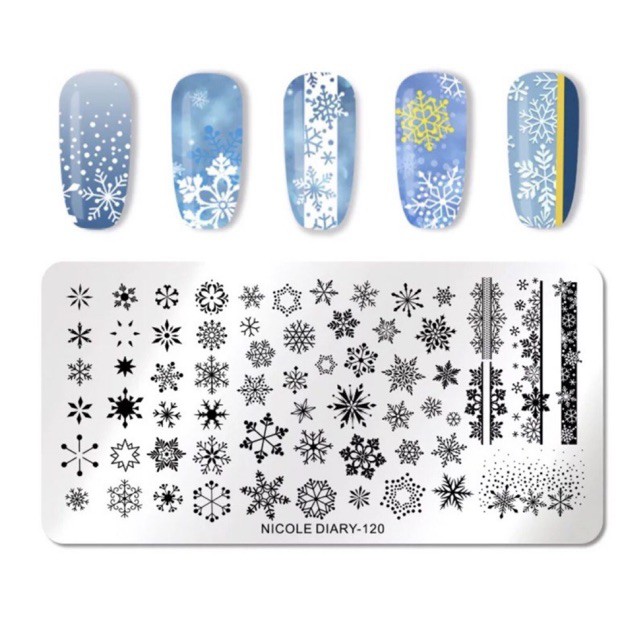 NICOLE DIARY NAIL ART STAMPING PLATE STAENLESS