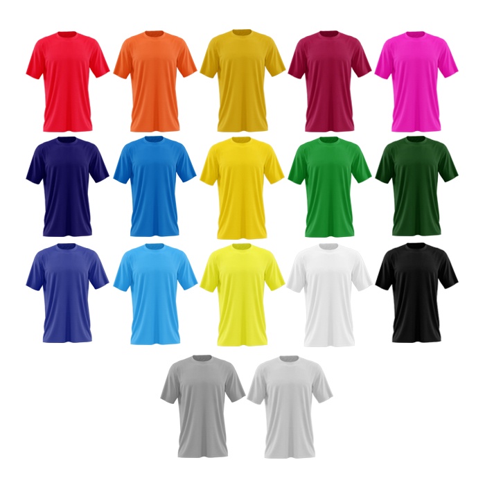 Kaos polos 30s, basic t-shirt, kaos dalam, hitam putih warna-warni, kaos adem S/M/L