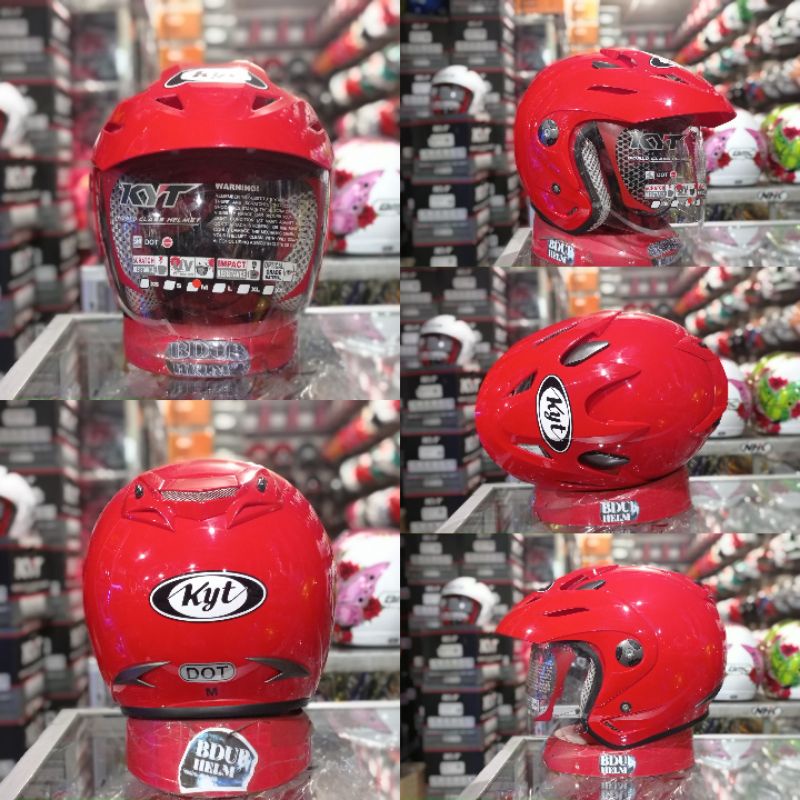 HELM KYT VENOM RR & ROMEO SOLID SERIES 100%  ORIGINAL SNI-DOT-4