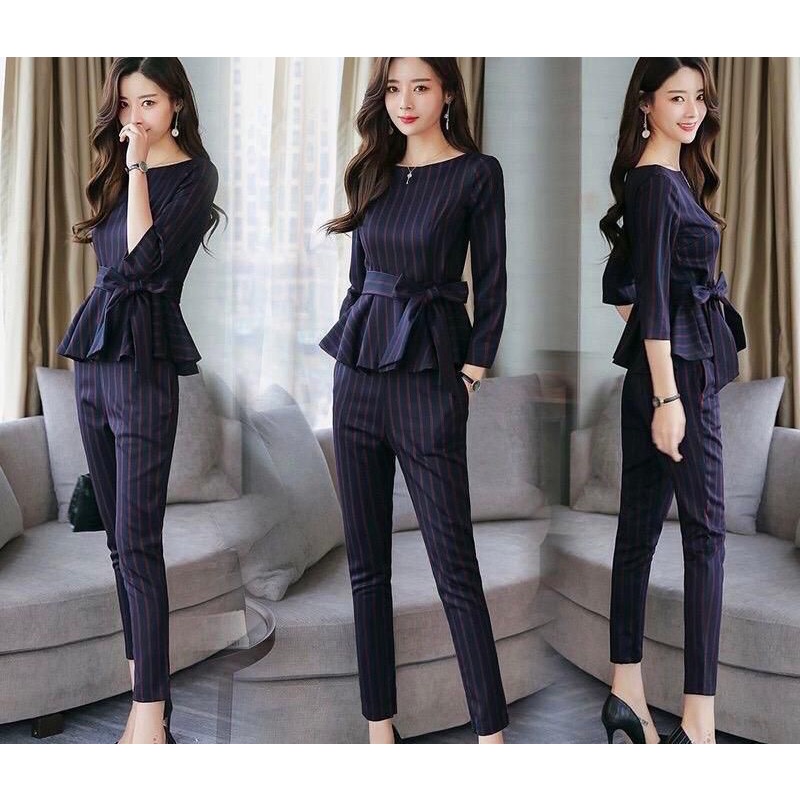 STELAN FORMAL WANITA IMPORT BAJU KANTOR BLOUSE KANTOR MURAH BLOUSE MURAH BAJU LEBARAN MURMER BAJU SETELAN MURAH SETELAN KANTOR KEKINIAN BAJU KPOP BLOUSE KOREA