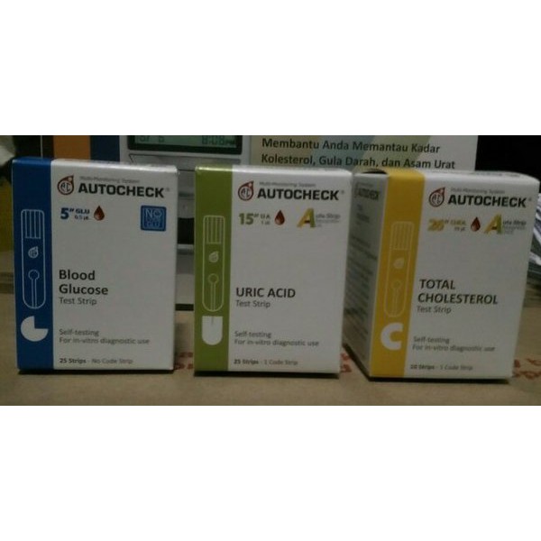 

Termurah Paket Refill Strip Autocheck gula darah kolestrol dan asam urat Diskon