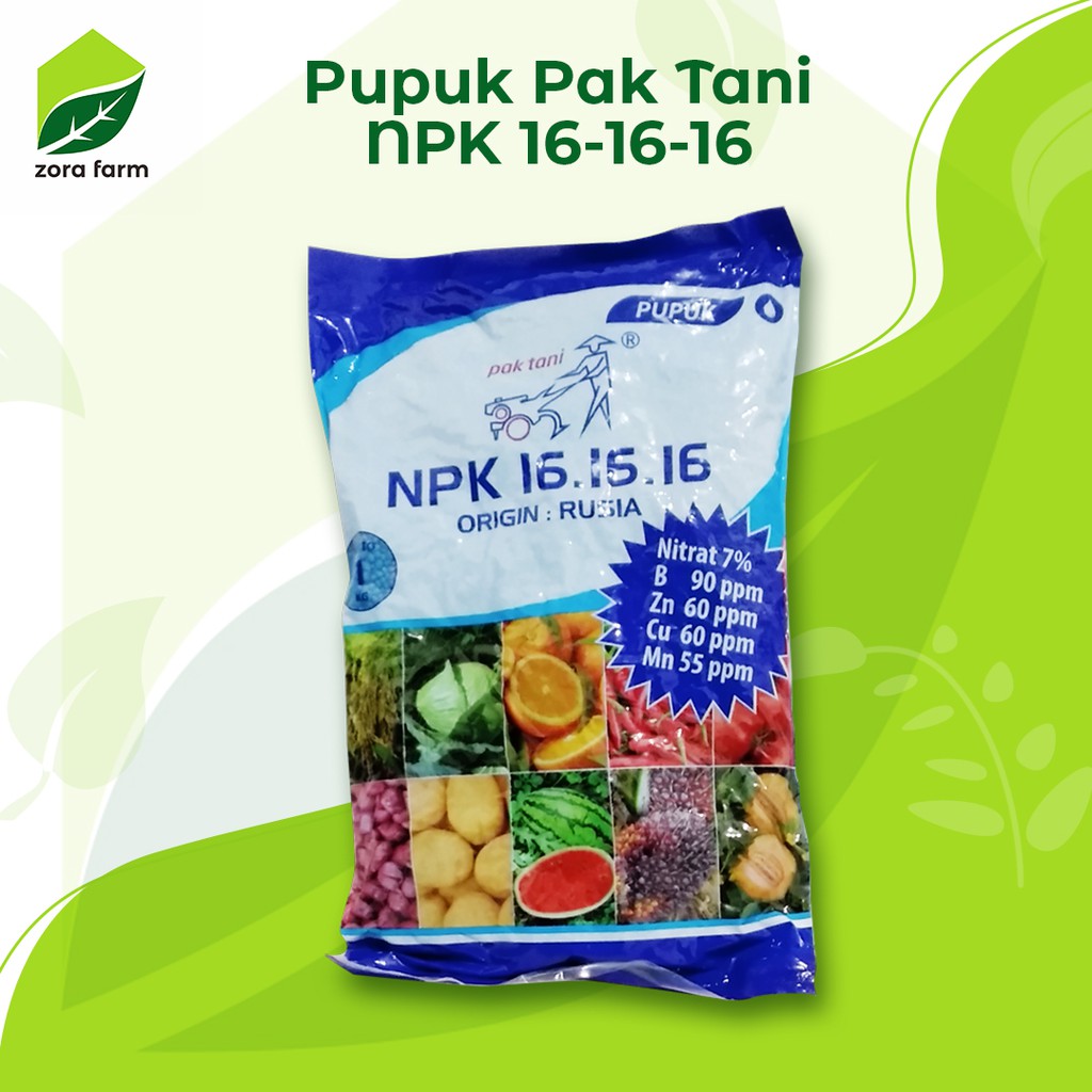Pupuk NPK Pak Tani 16 16 16 Origin Rusia 1KG Shopee Pupuk NPK Pak Tani 16 16 16 Origin Rusia 1KG Shopee