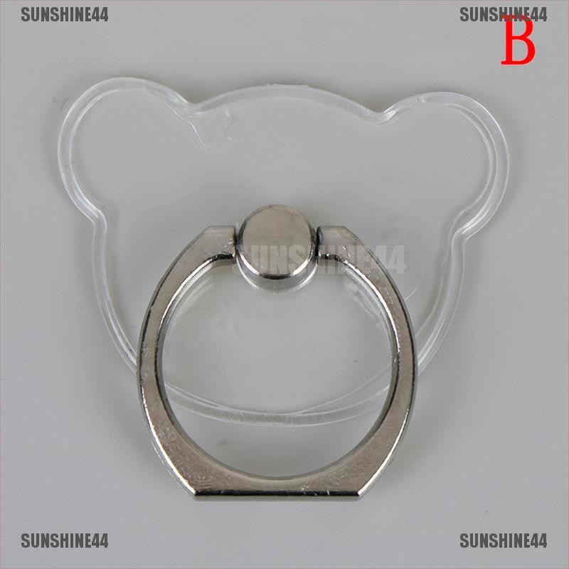 [SUN44] Clear mount holder mobile phone holder stand finger ring support desk cell phone [303]