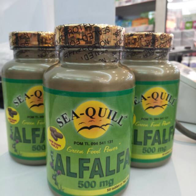 Sea Quill Alfalfa Suplemen Pencernaan Mengurangi Gas Lambung Obat Maag Tukak Lambung Detoks Shopee Indonesia