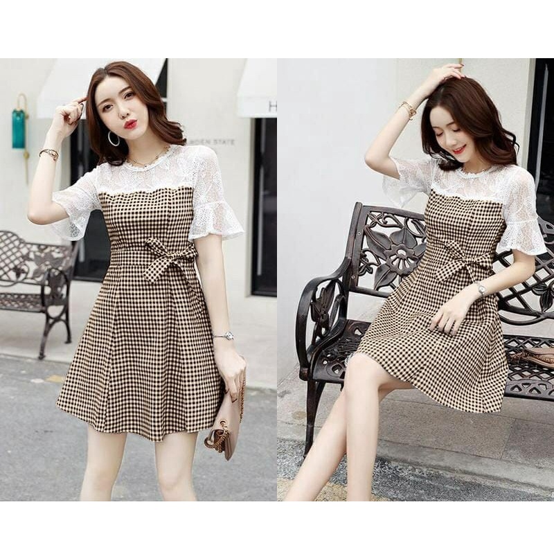 [RXFK] Dress Wanita Korea / Dress Kekinian / Dress Wanita Trend Terbaru / Fashion Wanita