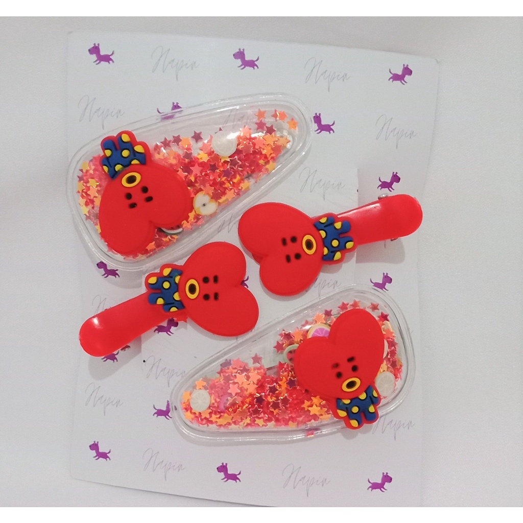 JEPITAN ANAK LUCU BTS,JEPIT BTS RAMBUT ANAK LUCU IMPORT