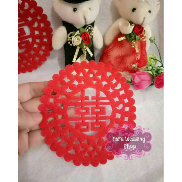 

Tulisan shuang shi kertas double happiness