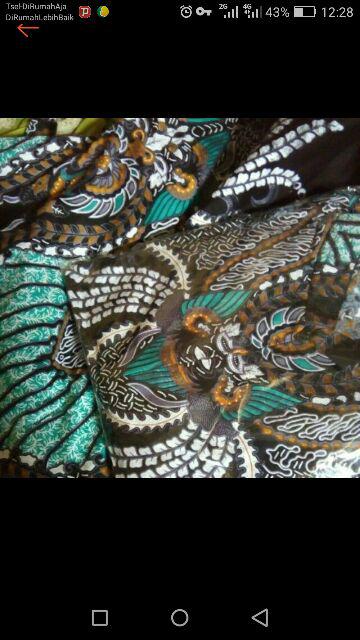 Baju Setelan Batik Keluarga Motif Cendrawasih Kuning / Bisa Pisah Batik Anak