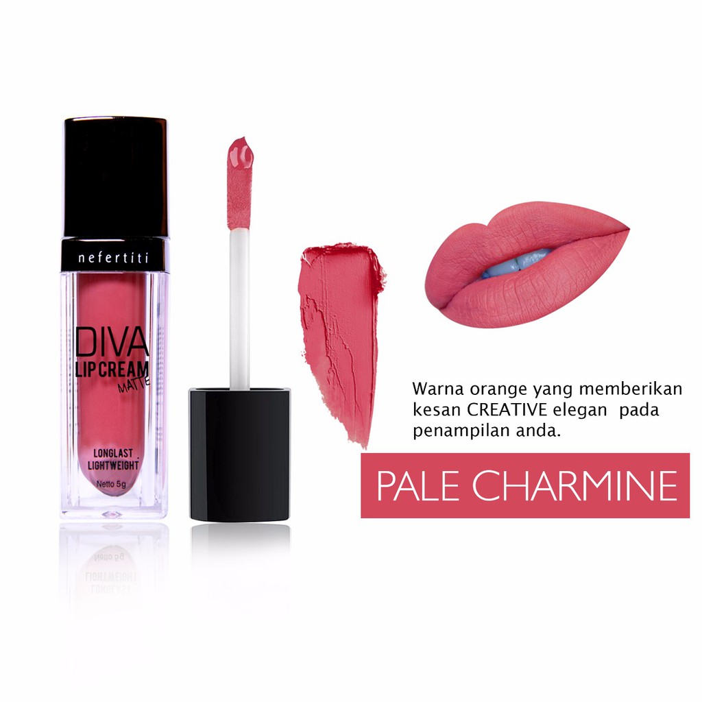 Nefertiti Paris Diva Lip Cream Matte Pale Charmine