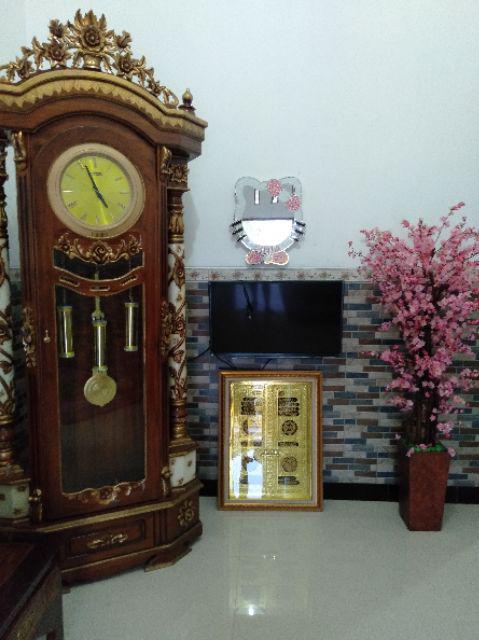 Hiasan Kaligrafi Pintu Kabah Kabah Mekah Kuningan Emas Uk 85 X 65  Cm